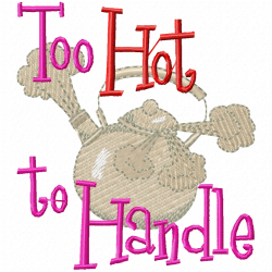 Teapots Embroidery Design 5